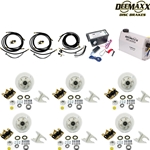 MAXX KIT Electric Over Hydraulic 5,200 lbs. Disc Brake Kit for a Triple Axle with Gold Zinc Caliper and TruRyde® Bearings - DMK52IG3