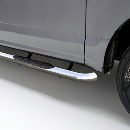 3" Round Polished Stainless Side Bars, Select Jeep Grand Cherokee