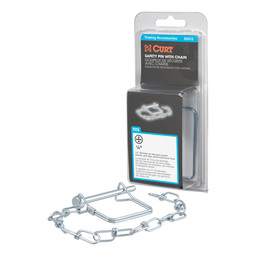 1/4" Safety Pin with 12" Chain (2-3/4" Pin Length, Packaged)