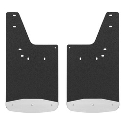 Rear 12" x 23" Rubber Mud Guards, Select Dodge, Ram 1500, 2500, 3500 (2 Flaps)