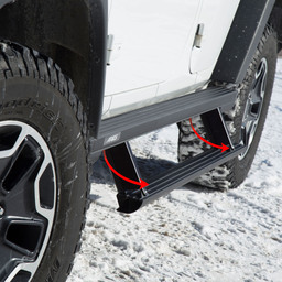 ActionTrac 69.6" Powered Running Boards, Select Jeep Wrangler JL