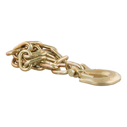 Curt 35" Safety Chain with 1 Clevis Hook (12,600 lbs, Yellow Zinc) - 80303