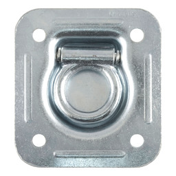 1-1/2" x 1-1/2" Recessed Tie-Down Ring (5,000 lbs, Clear Zinc)