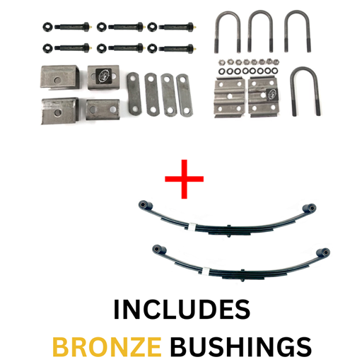 Southwest Wheel® 3,500 lbs. Fully Greaseable Single Trailer Axle Suspension Kit - BR3500-KIT-SINGLE