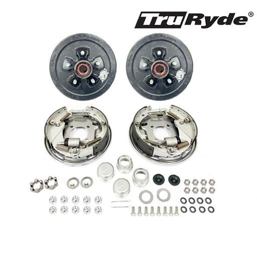 5-5" Bolt Circle 3,500 lbs. TruRyde®  Pre-Greased Trailer Axle Hydraulic Brake Kit - PGBK550HYD-TRP