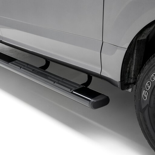 6" x 75" Black Aluminum Oval Side Bars, Select Toyota Tundra