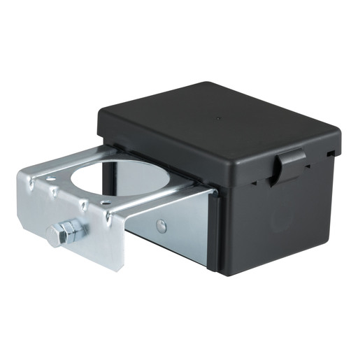 Curt 5" x 3-1/4" x 3-7/8" Lockable Breakaway Battery Case with Metal Bracket - 52029