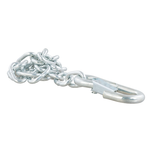 Curt 27" Safety Chain with 1 Snap Hook (2,000 lbs, Clear Zinc) - 80312