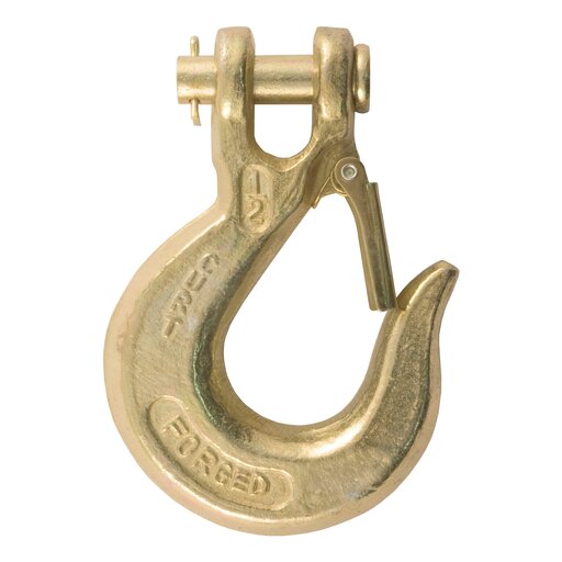 Curt 1/2" Safety Latch Clevis Hook (35,000 lbs, 1/2" Pin) - 81910